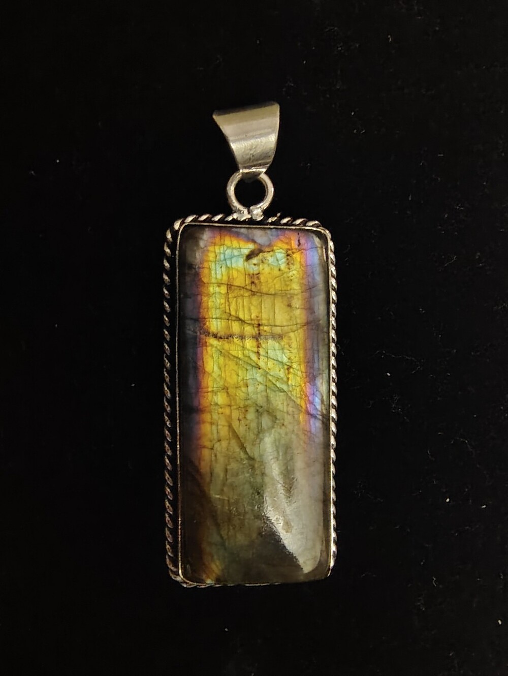 Labradorite Rectangular Pendant